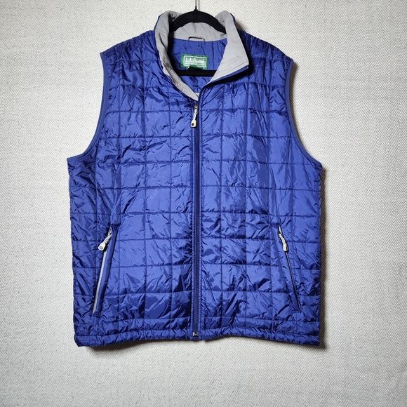 L.L. Bean Other - LL Bean Mens XL Tall Blue Puffer Quilted Zip Up Vest